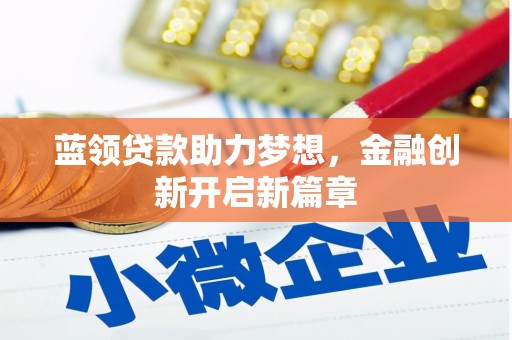 清河蓝领贷款助力梦想，金融创新开启新篇章