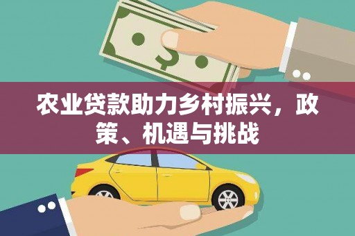 清河农业贷款助力乡村振兴，政策、机遇与挑战