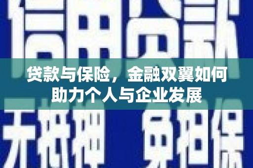清河贷款与保险，金融双翼如何助力个人与企业发展