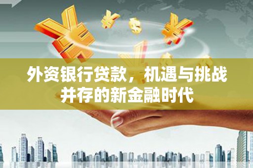 清河外资银行贷款，机遇与挑战并存的新金融时代