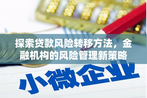 清河探索贷款风险转移方法，金融机构的风险管理新策略