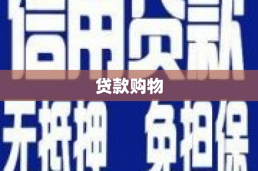 清河贷款购物