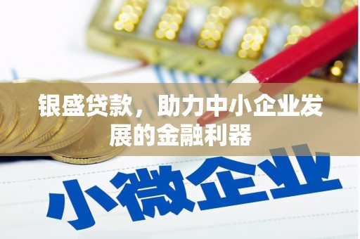 清河银盛贷款，助力中小企业发展的金融利器