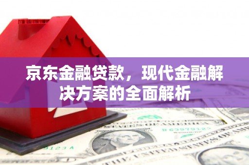 清河京东金融贷款，现代金融解决方案的全面解析