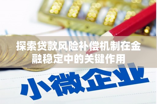 清河探索贷款风险补偿机制在金融稳定中的关键作用