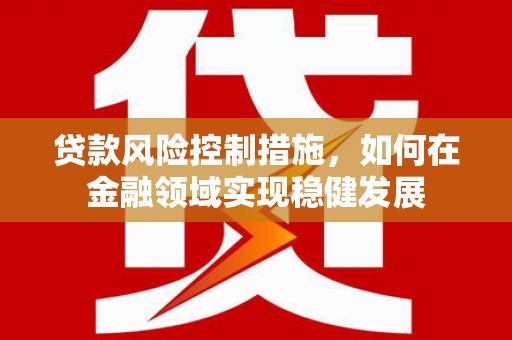 清河贷款风险控制措施，如何在金融领域实现稳健发展