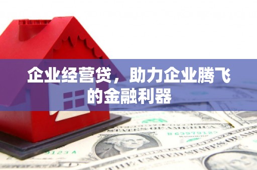 清河企业经营贷，助力企业腾飞的金融利器