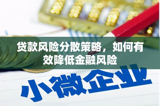 清河贷款风险分散策略，如何有效降低金融风险