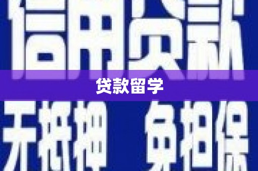 清河贷款留学