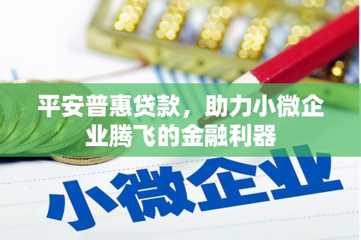 清河平安普惠贷款，助力小微企业腾飞的金融利器
