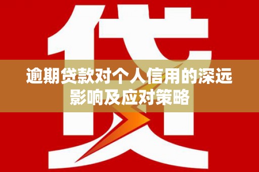 清河逾期贷款对个人信用的深远影响及应对策略