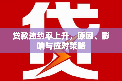 清河贷款违约率上升，原因、影响与应对策略