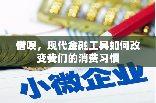 清河借呗，现代金融工具如何改变我们的消费习惯