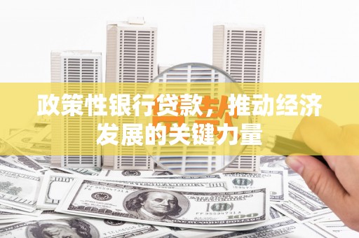 清河政策性银行贷款，推动经济发展的关键力量